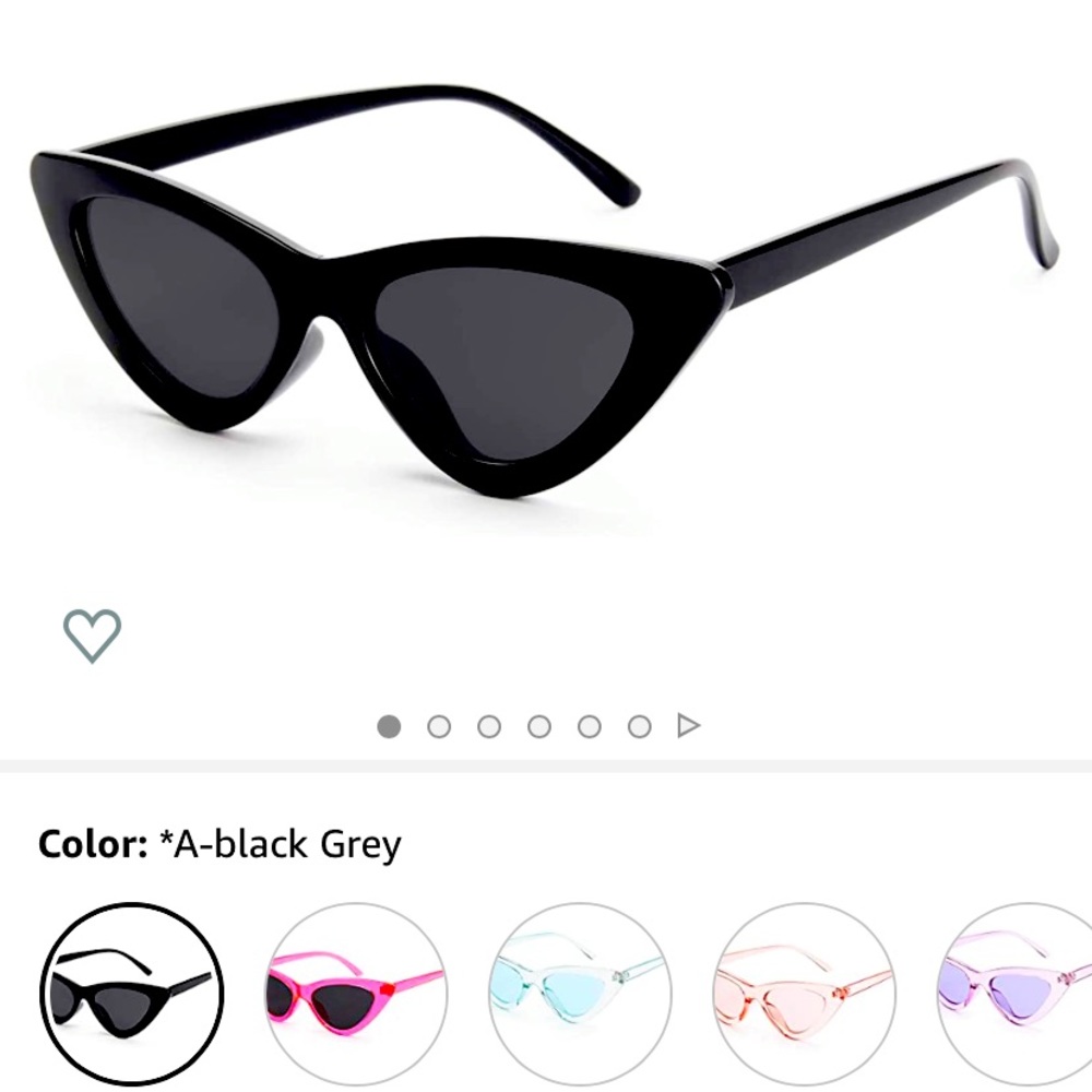 Livhò Retro Vintage Narrow Cat Eye Sunglasses
